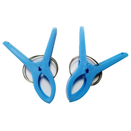 Pack de 2 pinzas de polipropileno ideales para silla de playa, PINCHO.