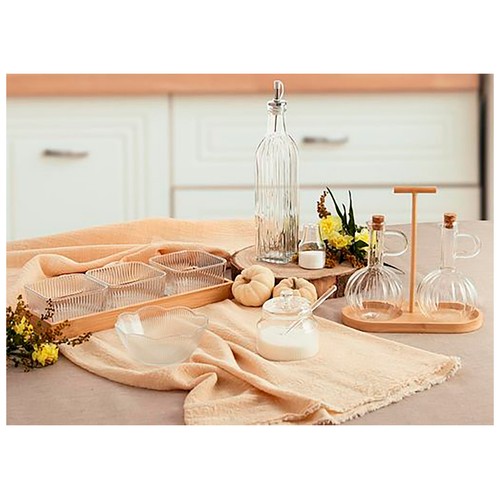 Set vinagrera y aceitera, 21 x 9,5 x 20,5cm, QUID