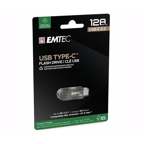 Memoria 128GB EMTEC Unidad flash, usb 3.2