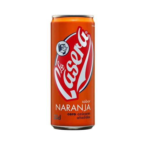LA CASERA Refresco de naranja lata 33 Centilitros
