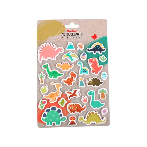 Pegatinas, 4 diseños de surtido, ALCAMPO.