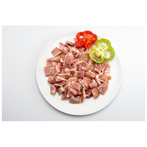 Oreja cocida de cerdo al ajillo, lista para calentar y comer LIBERTO DE PEDRO 500 g.