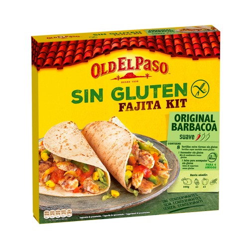 OLD EL PASO Fajitas kit, sin gluten 462 g.