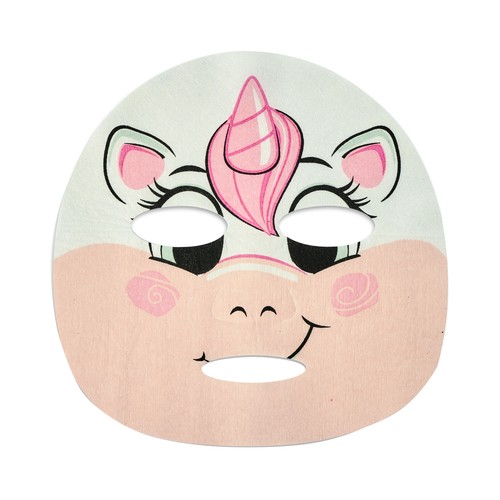 MARTINELIA Mascarilla facial hidratante infantil con cara de unicornio, de 8 a 12 años.