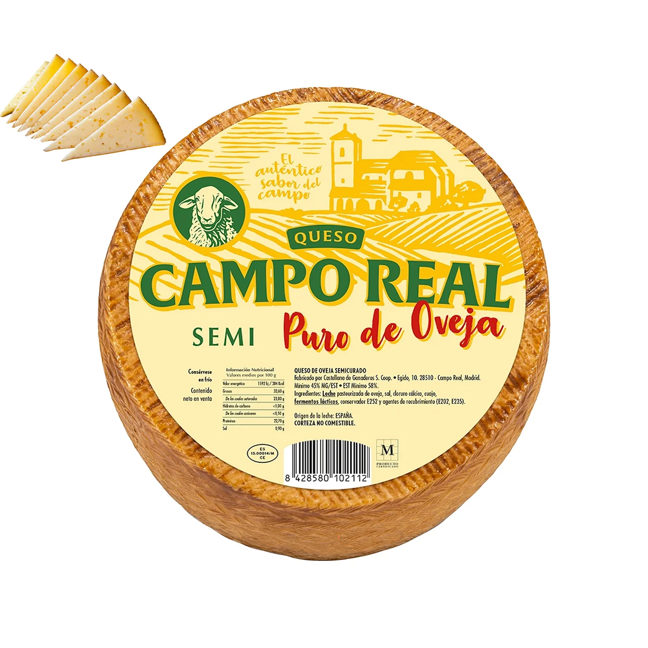 Queso de oveja semicurado - Trozo