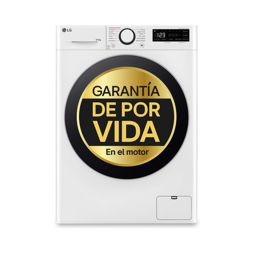 Lavadora secadora LG F2DR5S09A1W, capacidad lavado/secado: 9KG/5KG, clasificación energética: E, 1200RPM, H: 85cm,A: 60cm,F: 47,5cm.