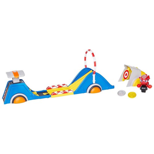 Lanzador acrobacias, pista con 3 modos de juego, RICKY ZOOM.