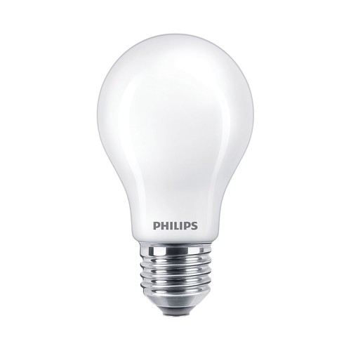 Bombilla Led E27, 7W=60W, luz cálida 2700K, 806lm, PHILIPS.