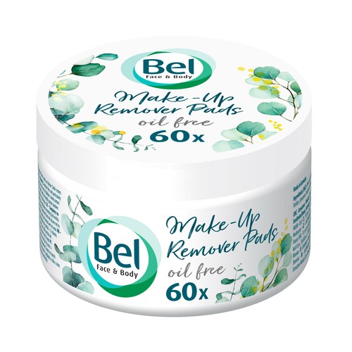 BEL Face & body Discos desmaquillantes de algodón 100% con loción micelar 60 uds.