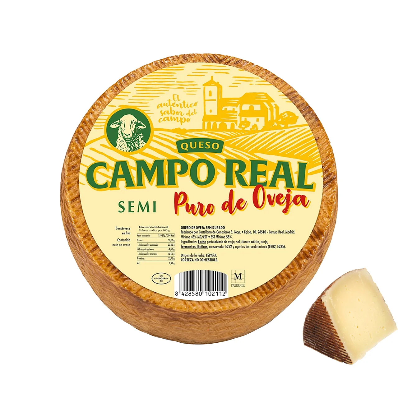 Queso de oveja semicurado - Trozo