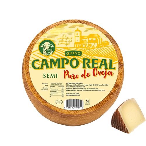 Queso de oveja semicurado CAMPOREAL - Tapeo 3 a 5 mm