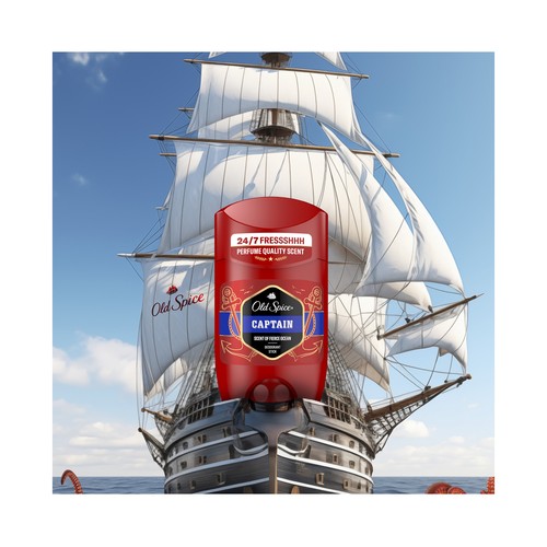OLD SPICE Captain Desodorante en stick para hombres con acción anti manchas 2 x 50 ml.