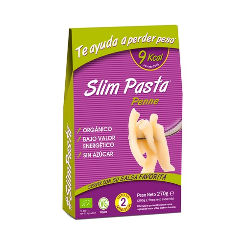 SLIM PASTA Pasta penne ecológica SLIM PASTA 270 g.