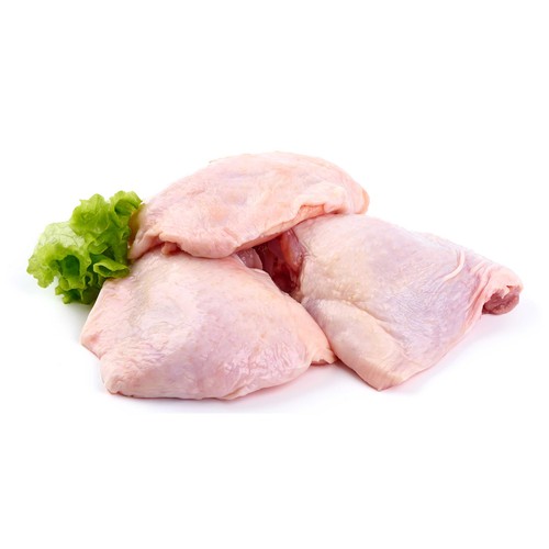 Contramuslos de pollo con piel Bandeja.
