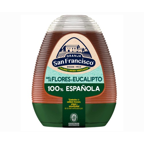 GRANJA SAN FRANCISCO Miel balsámica de eucalipto y flores de tilo 350 gr.