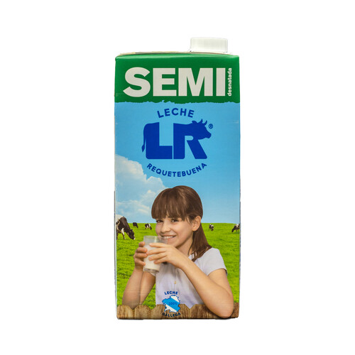 Leche de vaca semidesnatada L.R. 1 l.
