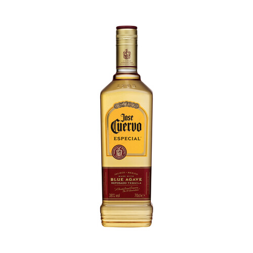 Tequila reposado elaborado en Jalisco (Mexico), con Agave azul JOSE CUERVO Especial botella de 70 cl.