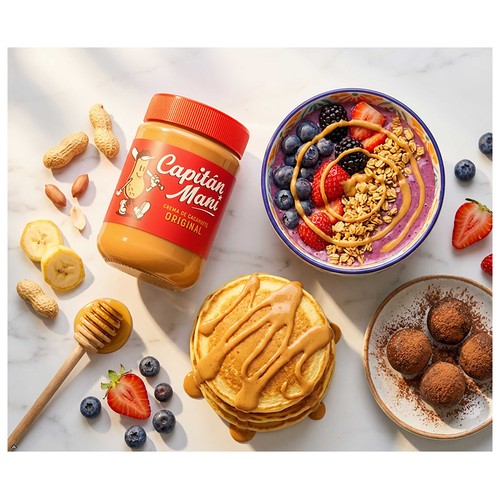 CAPITÁN MANI Crema de cacahuete suave 500 g.