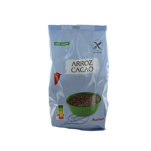 PRODUCTO ALCAMPO Cereales de arroz con cacao sin gluten PROUCTO ALCAMPO 400 g.