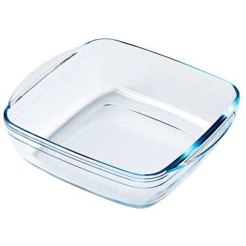 Fuente de borosilicato cuadrada, 25x22x7 cm, 2.2 litros, OCUISINE AIRFRYER