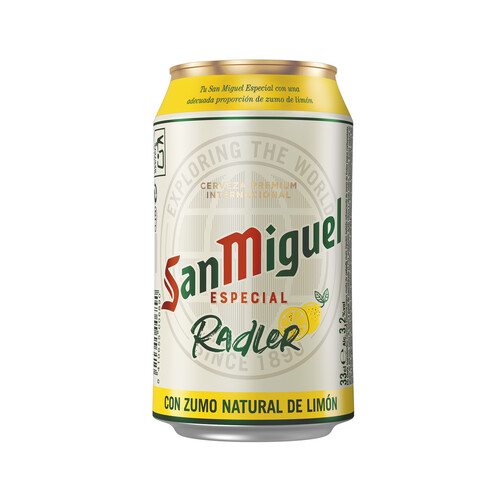 SAN MIGUEL RADLER Cerveza con zumo de limón lata 33 cl.