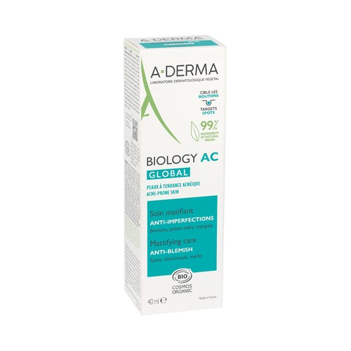 A.DERMA Biology ac Tratamiento matificante y anti-imperfecciones 40 ml