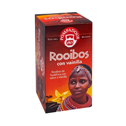 Imagen de Rooibos con sabor vainilla POMPADOUR 20 uds. 40 g.