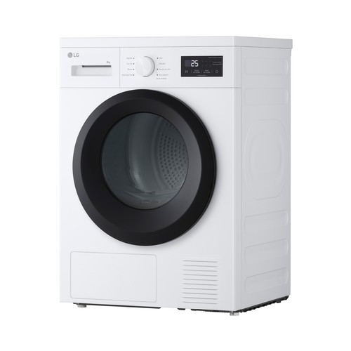 Secadora por condensación LG RH1008NWK capacidad de secado: 8KG, clasificación energética: D, H: 85cm, A: 60cm, F: 60cm.