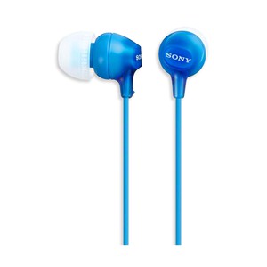 Auriculares tipo intrauditivo SONY MDREX15LPLI con cable, color azul.