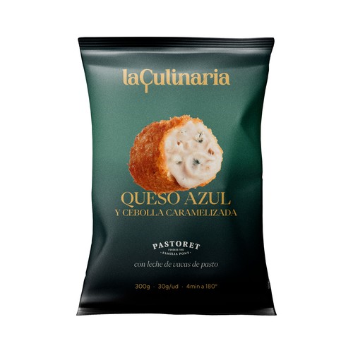 LA CULINARIA Croquetas congeladas de queso azul y cebolla caramelizada 300 g.