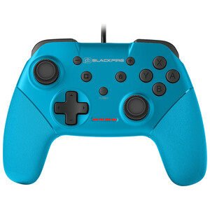 Mando con cable para Nintendo Switch color azul neon, BLACKFIRE.