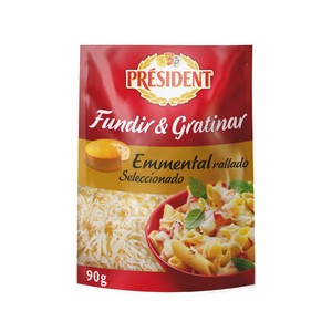 Imagen de PRÉSIDENT Queso rallado Emmental PRÉSIDENT 90 g.