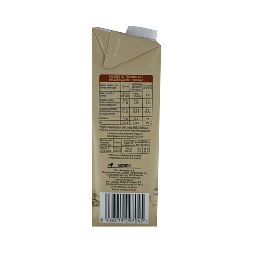 PRODUCTO ALCAMPO Bebida de avena con alto contenido de calcio y vitamina D PRODUCTO ALCAMPO 1 l.