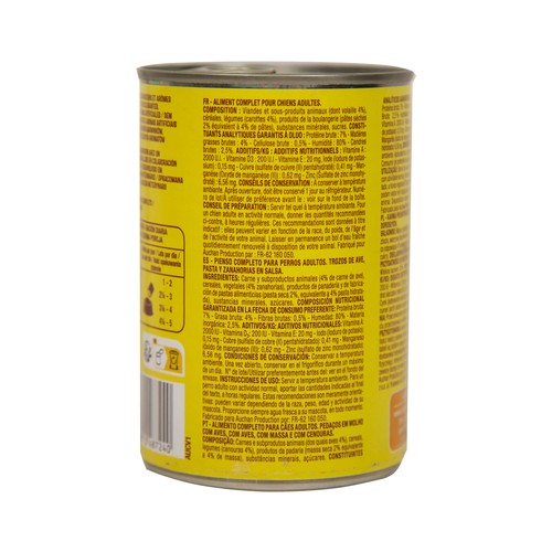 PRODUCTO ALCAMPO Bocaditos en salsa con trozos de ave 400 g.