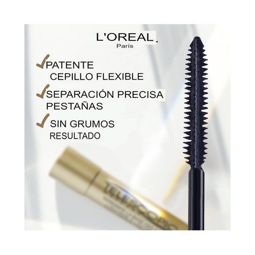 L´ORÉAL PARIS Telescopic gold tono black Máscara pestañas efecto longitud.