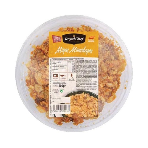 ROYAL CHEF Migas manchegas listas para calentar y comer ROYAL CHEF 200 g.