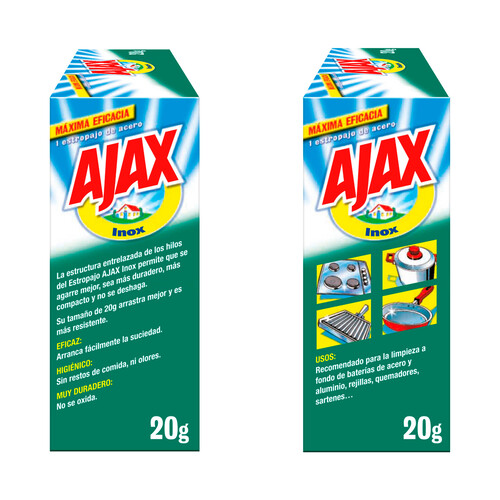 AJAX Estropajo de acero inoxidable AJAX 20 g