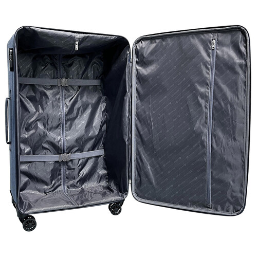 Trolley flexible de 65cm, 8 ruedas, color gris, AIRPORT.