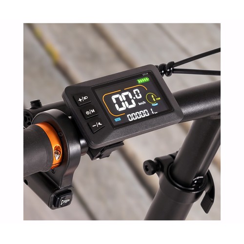 Bicicleta eléctrica YOUIN BK1201B Texas V3 plegable de color negro,  250W 36V, autonomía de 45Km, 25Km/h, ruedas 20" FAT..