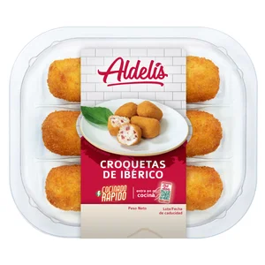 ALDELÍS Croquetas de ibérico prefritas ALDELÍS 6 uds.