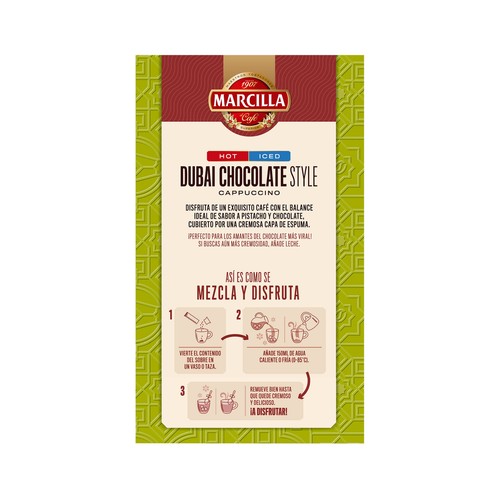 MARCILLA Café soluble mix cappuccino Dubai 126 g.