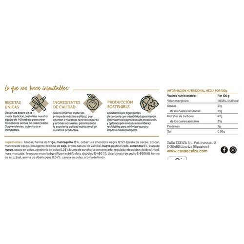 CASA ECEIZA Surtido de galletas 200 g.