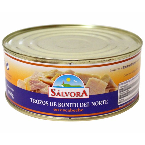 SÁLVORA Bonito del norte en escabeche lata de 585 g.