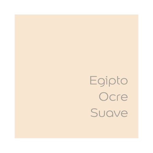Pintura para paredes monocapa BRUGUER Colores del mundo Egipto Ocre Suave, 4L.