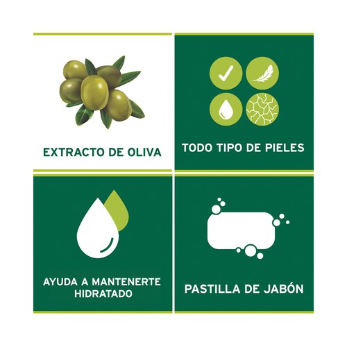 PALMOLIVE  Naturals moisture care Jabón hidratante en pastilla, enriquecido con extracto de oliva 3 x 90 g.