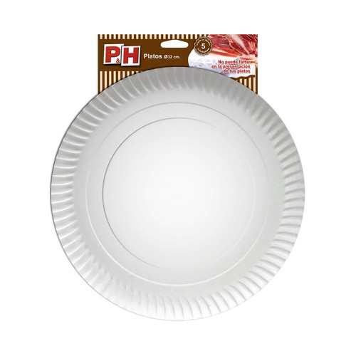 Platos de 32 centímetros de diámetro P&H 5 unidades.