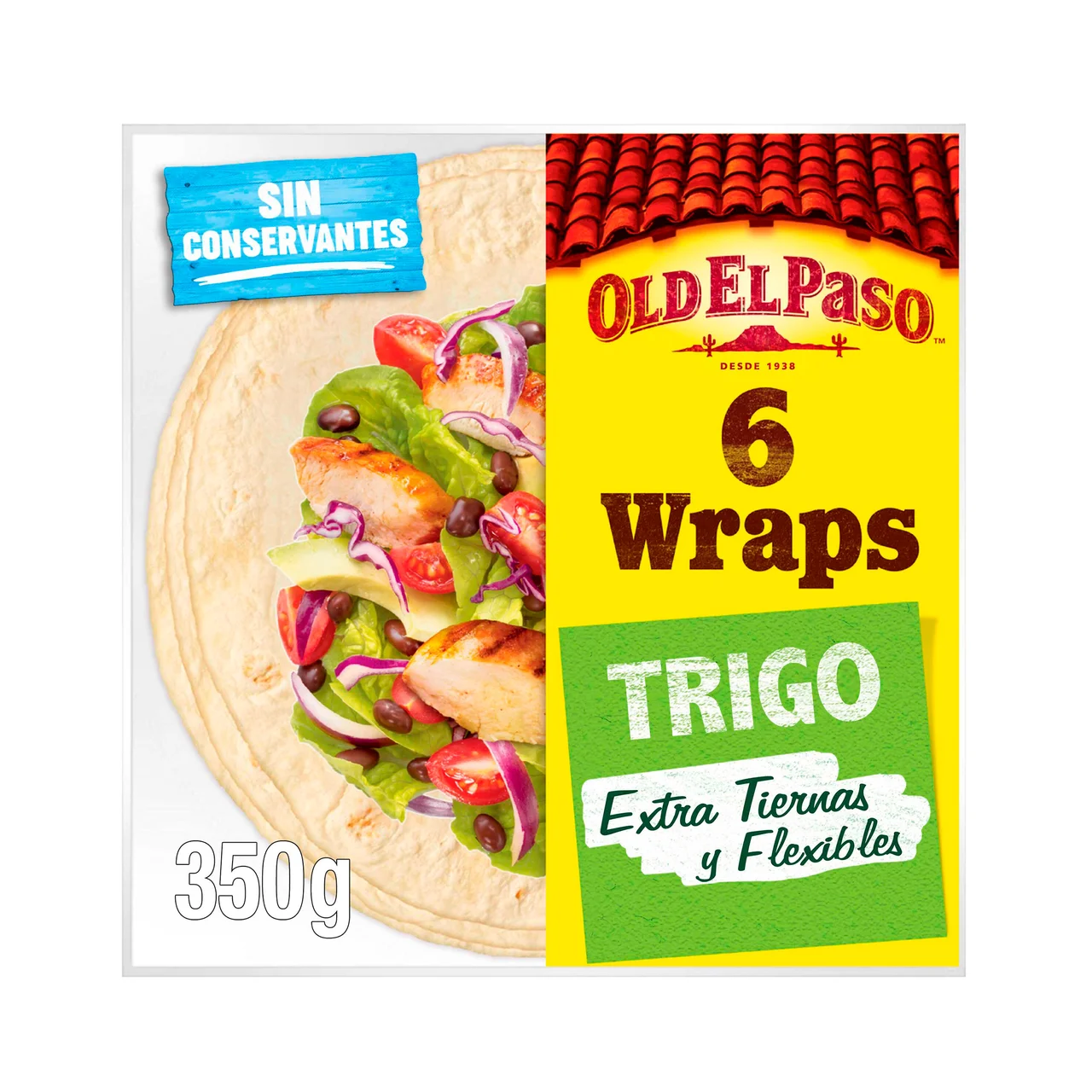 Tortillas de trigo wrap 370 gr.
