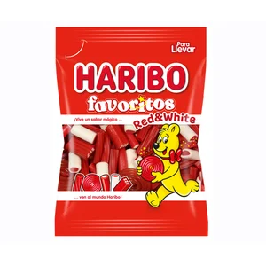 HARIBO Golosina blanda favoritos red & white 90 g.