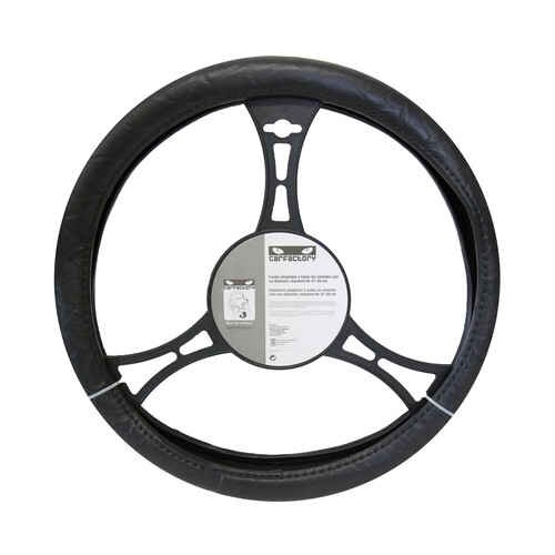 Cubre volante universal de color negro CAR FACTORY Classic.