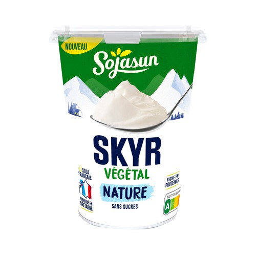 SOJASUN Especialidad fermentada a base de soja estilo Skyr natural 400 g.
